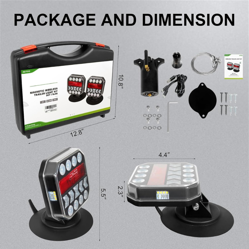 Lumbi™ Magnetic Wireless Trailer Light Kit
